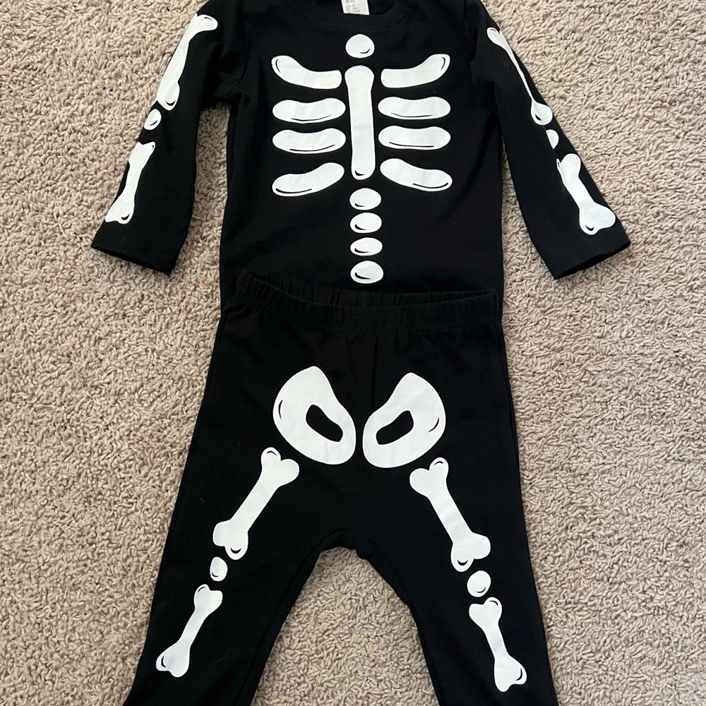 Baby skeleton costume